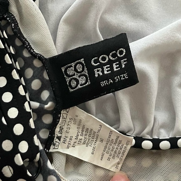 coco reef polka dot tankini top - Picture 7 of 7